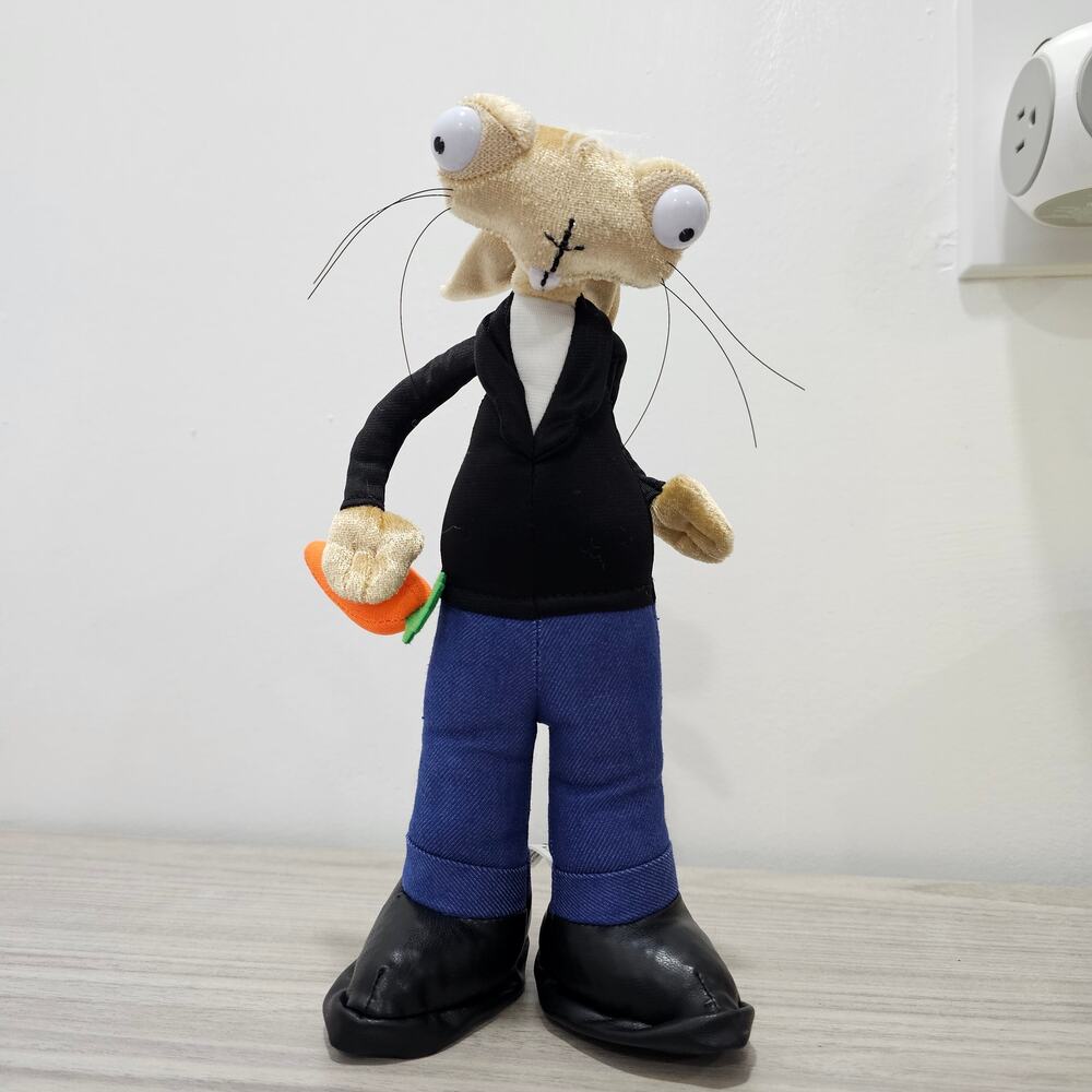 Blink 182 VIP Bunny Rabbit Plush Holding Corrrot Jean Moto Jacket Concert 2023